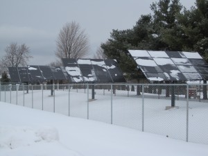 Solar panels at Metamora Township High School