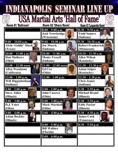 USA Martial Arts Hall of Fame schedule